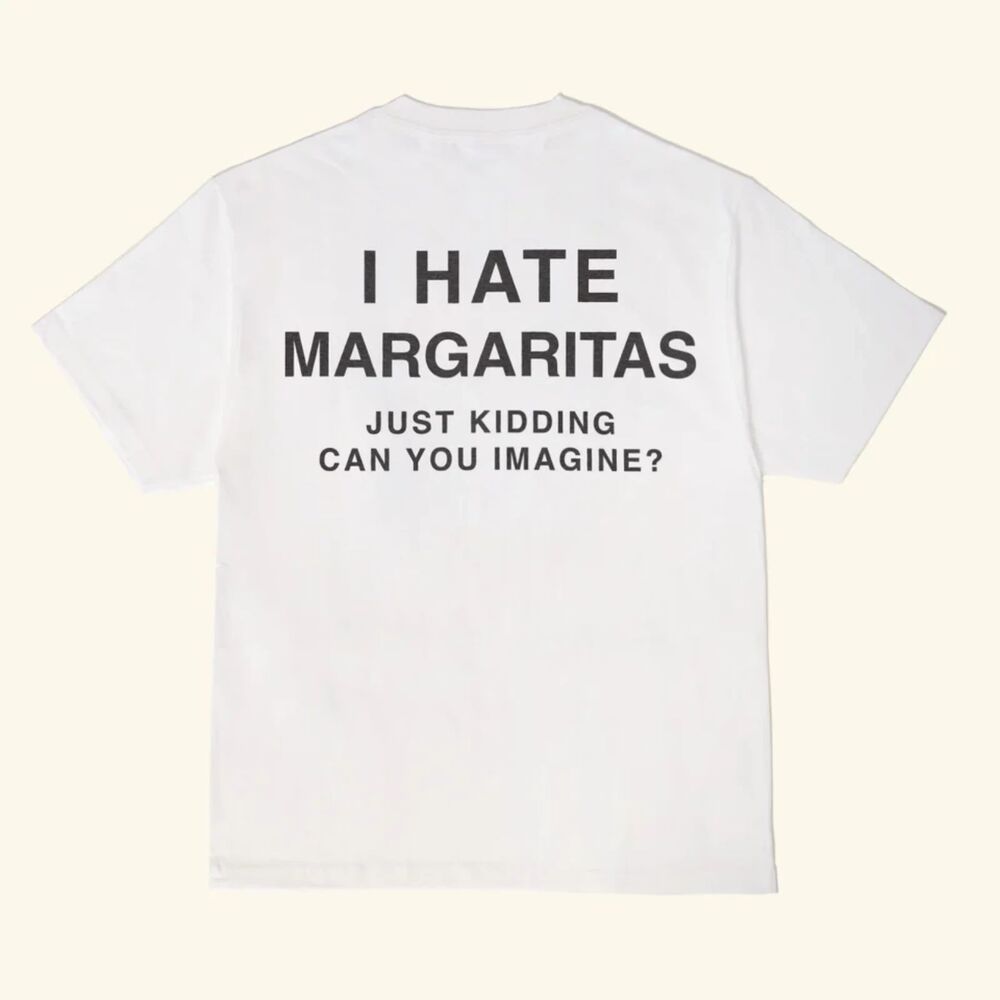 Motel Margarita I Hate Margs Tee - White small